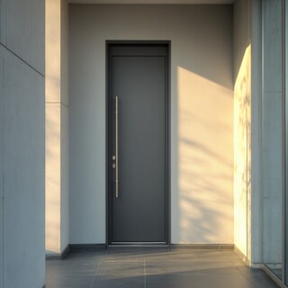 Matte-Finish Swing Door Design for a Modern Entrance