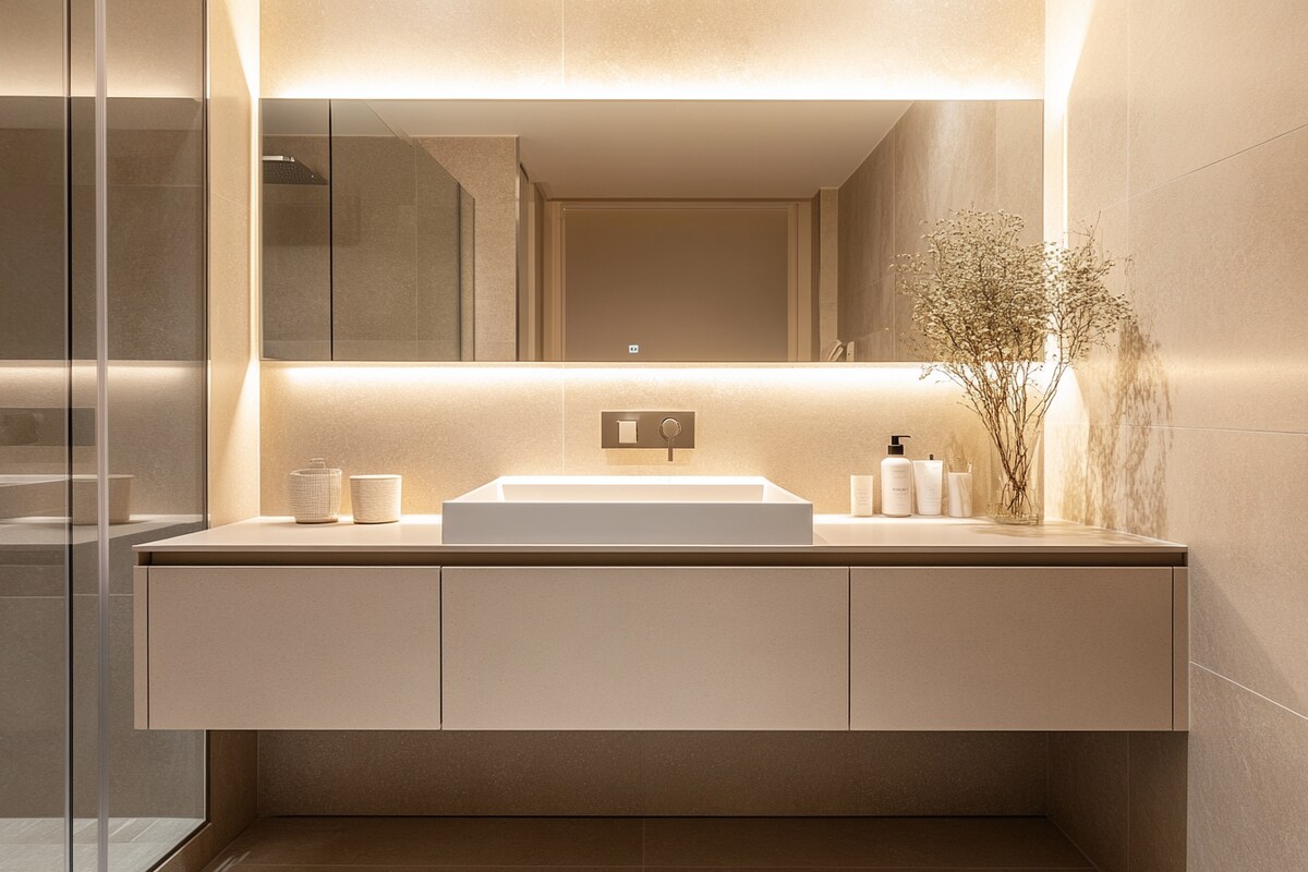 Modern Bathroom Design with Vanity Unit with Drawer Modern Bathroom Design with Vanity Unit with Drawer