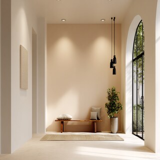 Modern Beige Wall Paint Design Perfect for Foyer