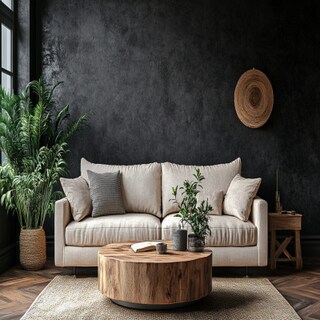 Modern Dark Grey Wall Paint Design