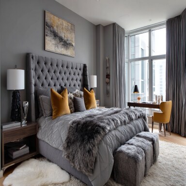327 Grey Bedroom Interior Design Ideas & Images 2025
