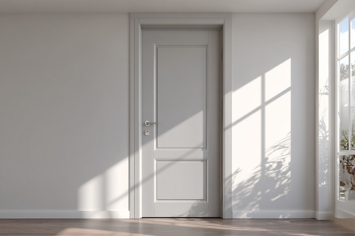 Modern Matte Finish Swing Single Door Design Modern Matte Finish Swing Single Door Design