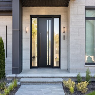 Modern Matte Swing Single Door Design for Entrance Doors