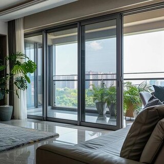 Modern Sliding Window Design With A Metallic Finish
