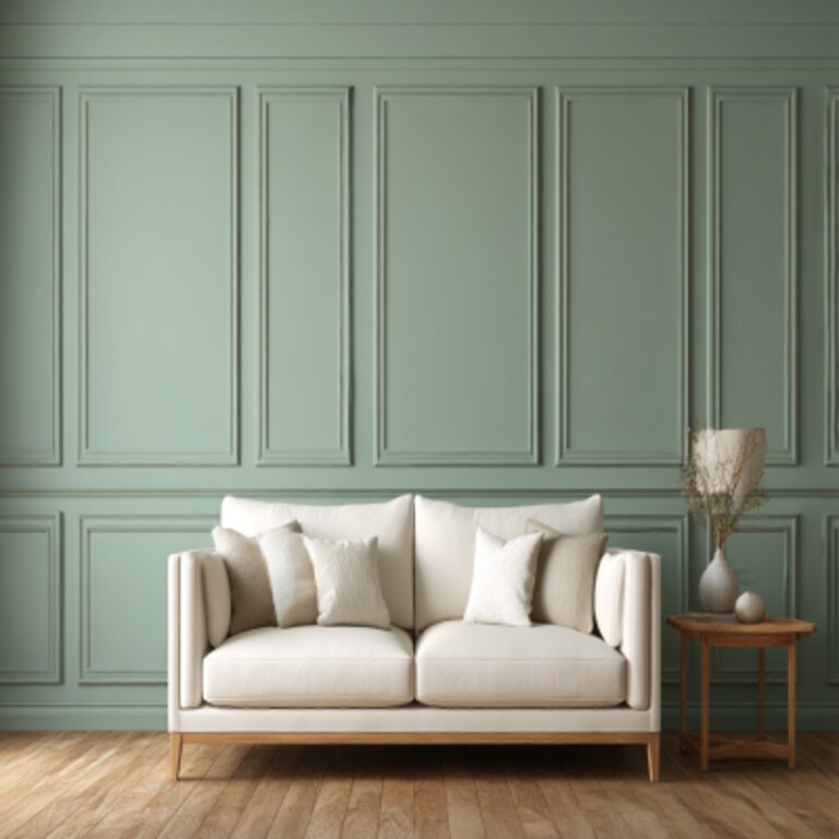 Muted Sage Green Wall Trims with Paint Contemporary Wall Design Muted Sage Green Wall Trims with Paint Contemporary Wall Design