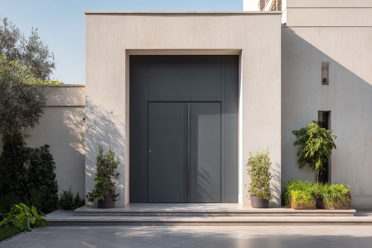 Oversized Modern Swing Single Door Entrance Door Design