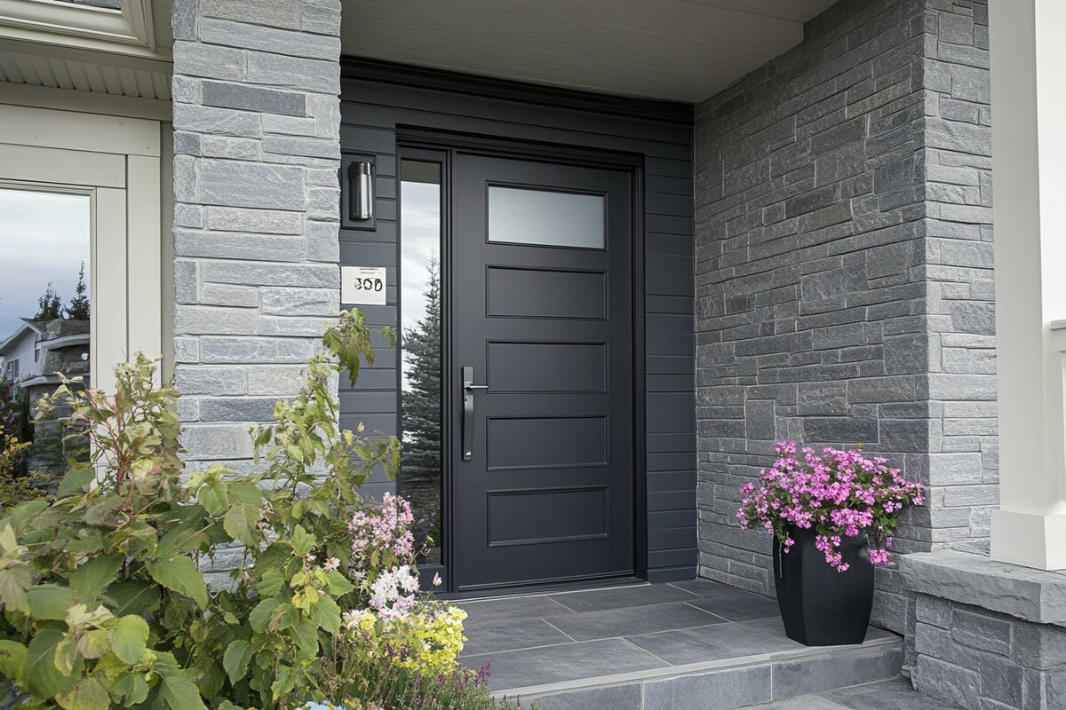 Modern Swing Single Door Design with Matte Finish for Entrances Modern Swing Single Door Design with Matte Finish for Entrances