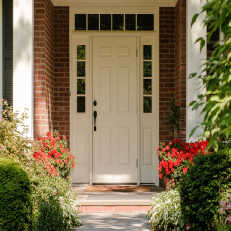 Contemporary Matte Finish Swing Door Design Entrances Doors
