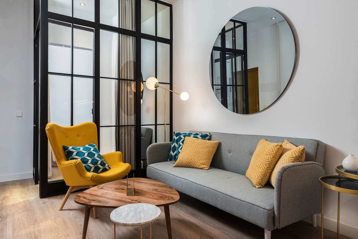 Sleek Wall Mirrors for Living Room