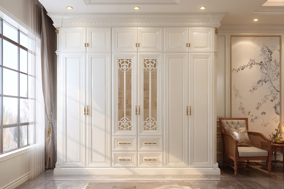 Snow White Transitional 6-Door Swing Wardrobe Design Snow White Transitional 6-Door Swing Wardrobe Design