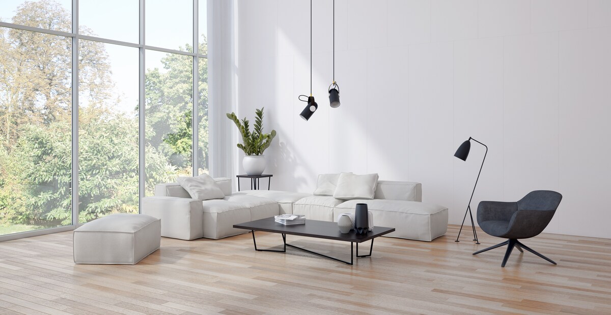 Subtle White Sofa Living Room