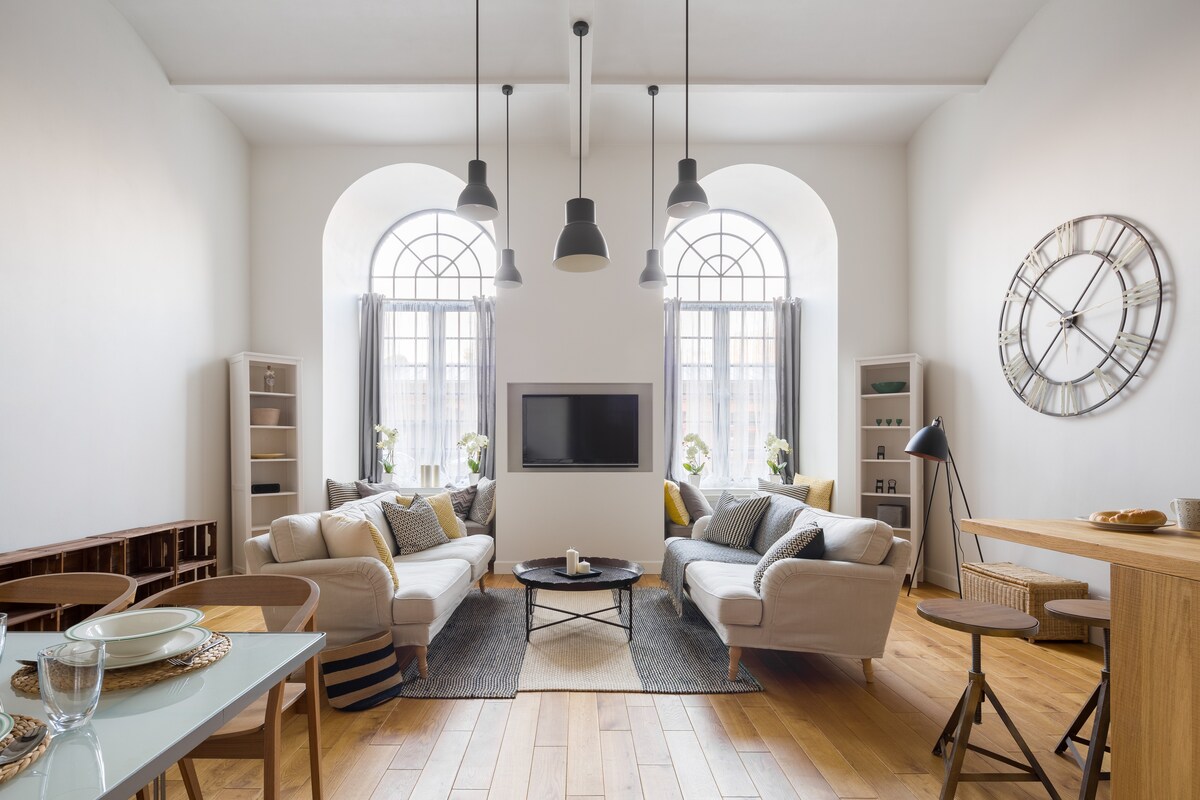 Two Couches in Living Room in Beige